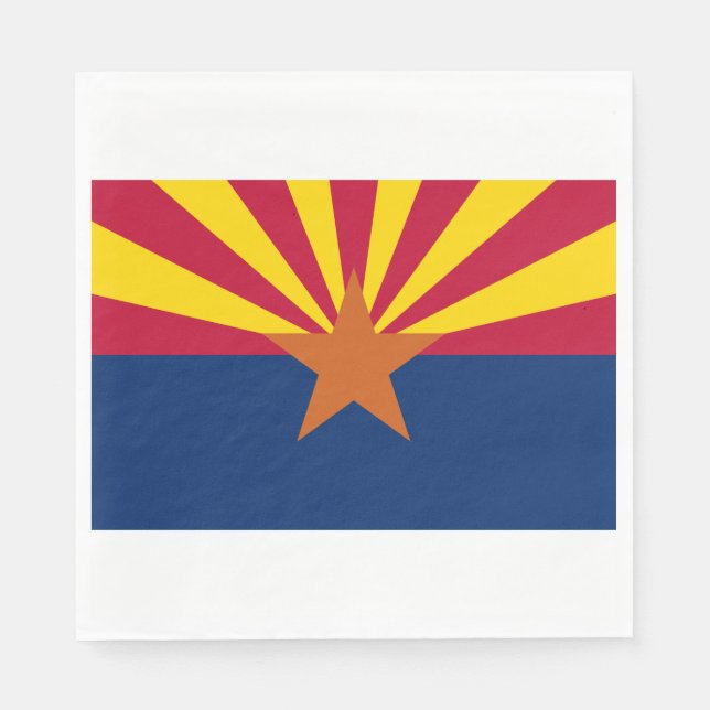 Arizona Statlig flagga Pappersservett (Framsidan)