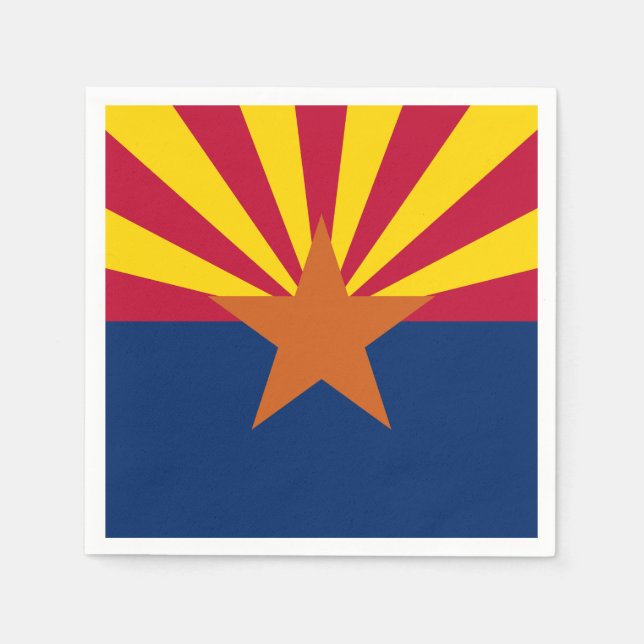 Arizona Statlig flagga Pappersservett (Framsidan)