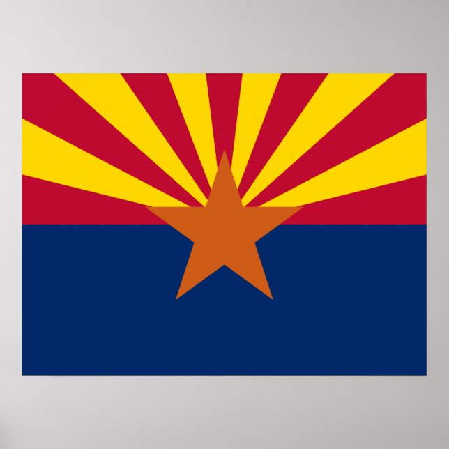 Arizona Statlig flagga Poster (Framsidan)