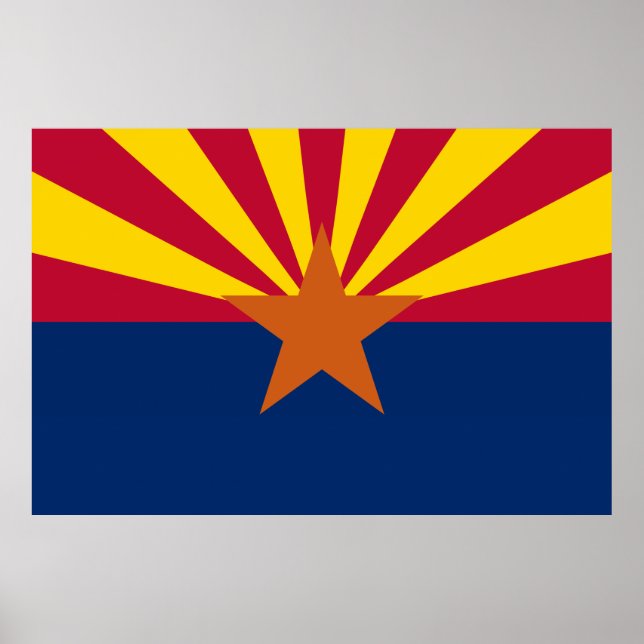 Arizona Statlig flagga Poster (Framsidan)