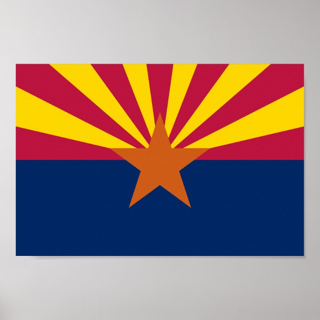 Arizona Statlig flagga Poster (Framsidan)