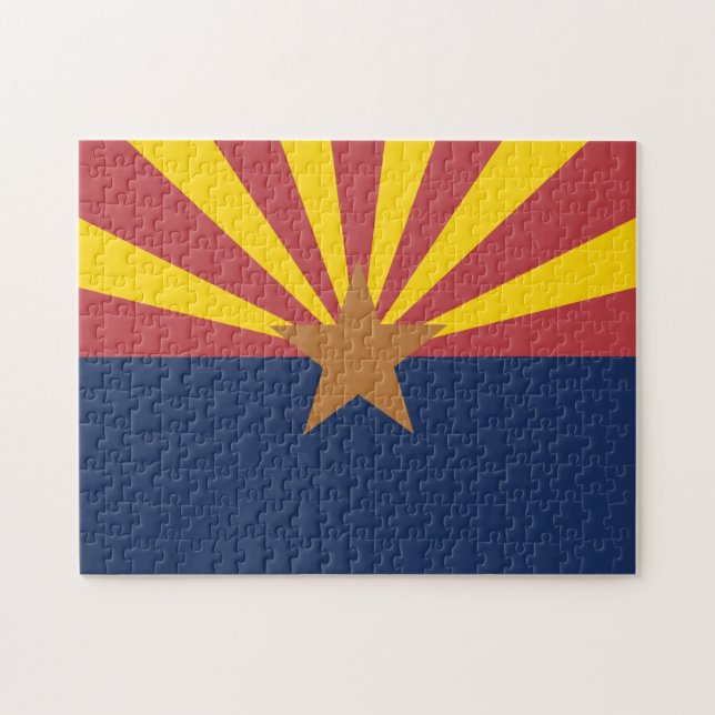 Arizona Statlig flagga Pussel (Horisontell)