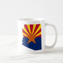 Arizona Statlig flagga Retro Sunset Desert Vibes