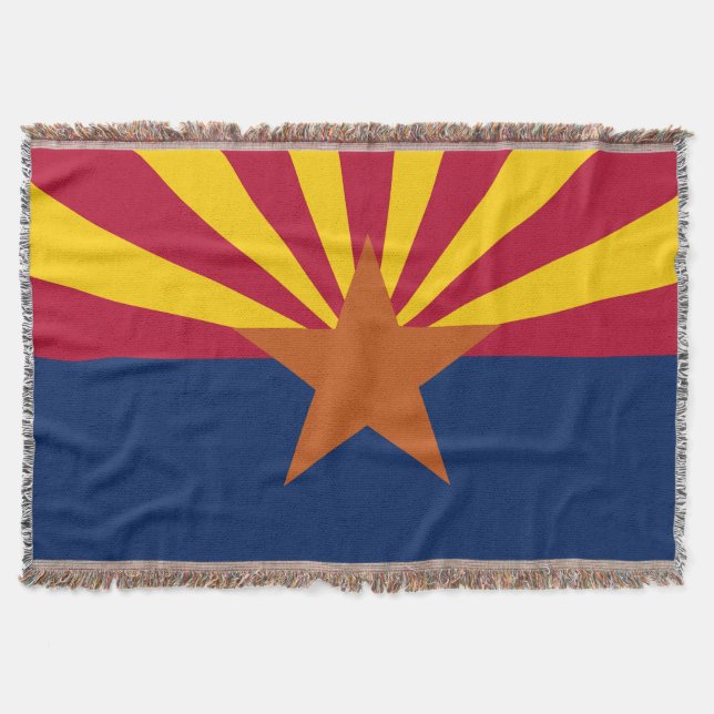 Arizona Statlig flagga Skriv ut Patriotic Filt (Framsidan)