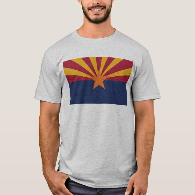 Arizona statlig flagga t shirt (Framsida)