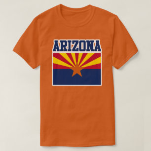 Arizona Statlig flagga T-Shirt