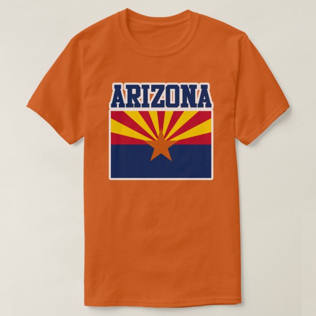 Arizona Statlig flagga T-Shirt (Design framsida)