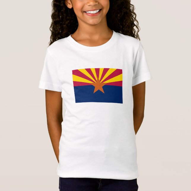 Arizona Statlig flagga T Shirt (Framsida)