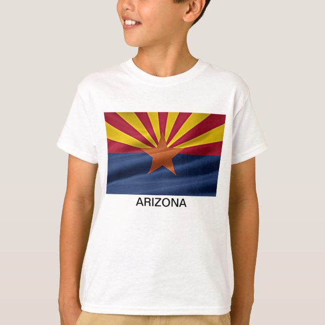Arizona statlig flagga t shirt (Framsida)