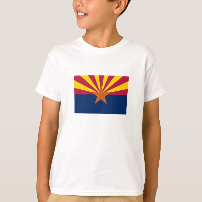 Arizona Statlig flagga T Shirt (Framsida)