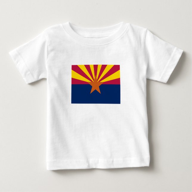 Arizona Statlig flagga T Shirt (Framsida)