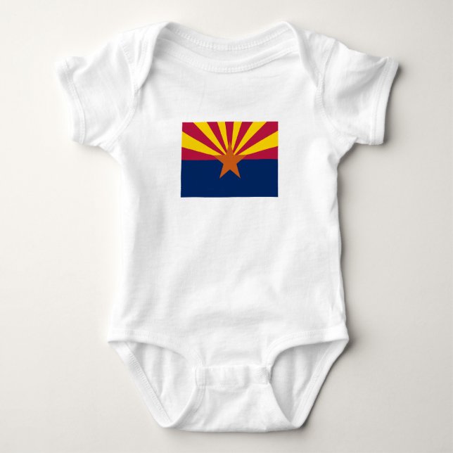 Arizona Statlig flagga T Shirt (Framsida)