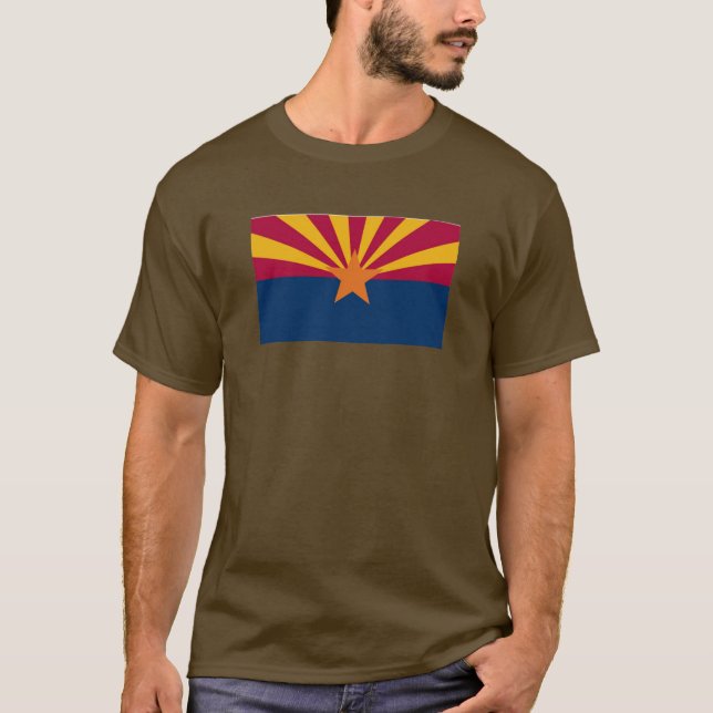 Arizona statlig flagga t shirt (Framsida)