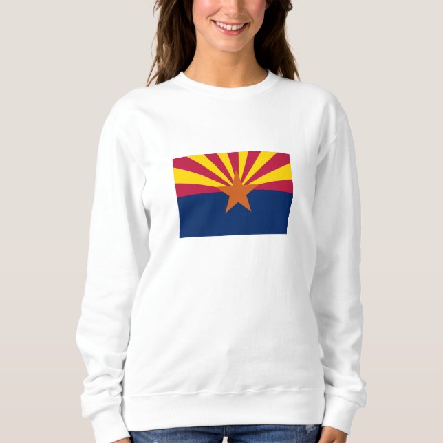 Arizona Statlig flagga T Shirt (Framsida)
