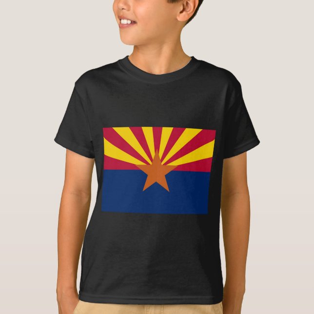 Arizona statlig flagga t shirt (Framsida)