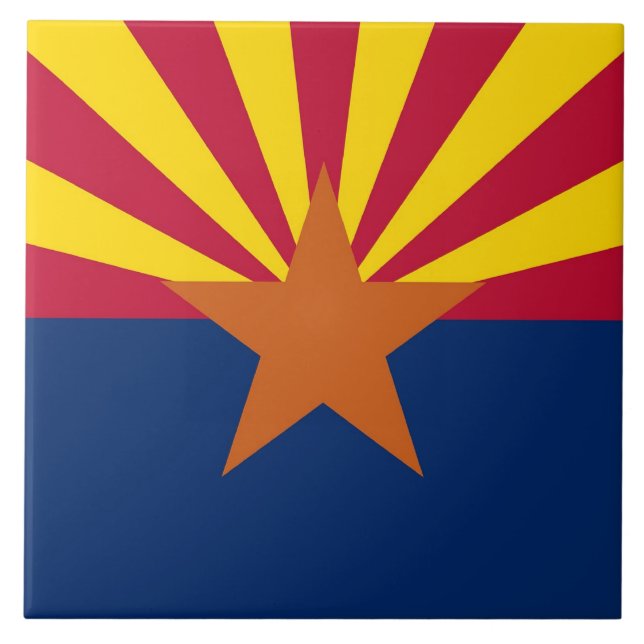 Arizona Statlig flagga Tile Kakelplatta (Framsidan)