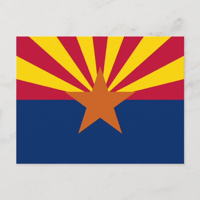 Arizona Statlig flagga Vykort (Framsida)