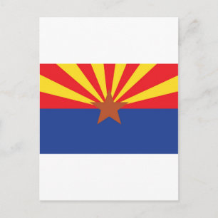 Arizona Statlig flagga Vykort