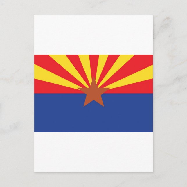 Arizona Statlig flagga Vykort (Framsida)