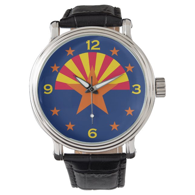 Arizona Statlig flagga Watch-design Armbandsur (Framsida)