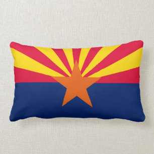 Arizona statlig flaggadesign lumbarkudde