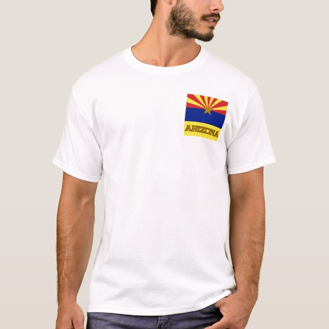 Arizona statlig flaggaT-tröja Tee (Framsida)