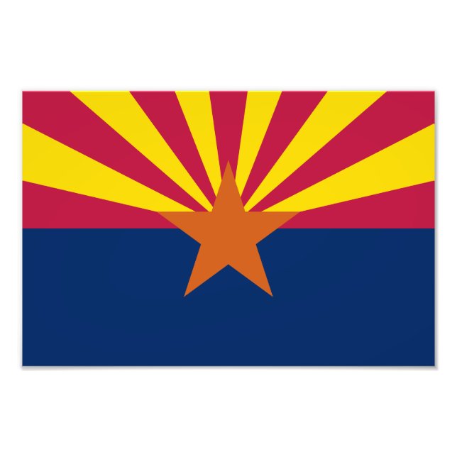 Arizona statsflagga fototryck (Framsidan)