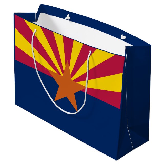 Arizona Statsflagga Stor Presentpåse (Baksidan Vinklad)