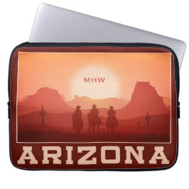 Arizona Sunset anpassningsbar monogram laptop slee Laptop Fodral