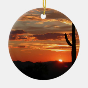 Arizona Sunset—Breathtake Julgransprydnad Keramik