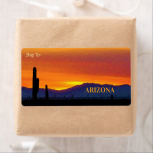 Arizona Sunset / Bright Orange / Saguaro Cactus Fraktsedel