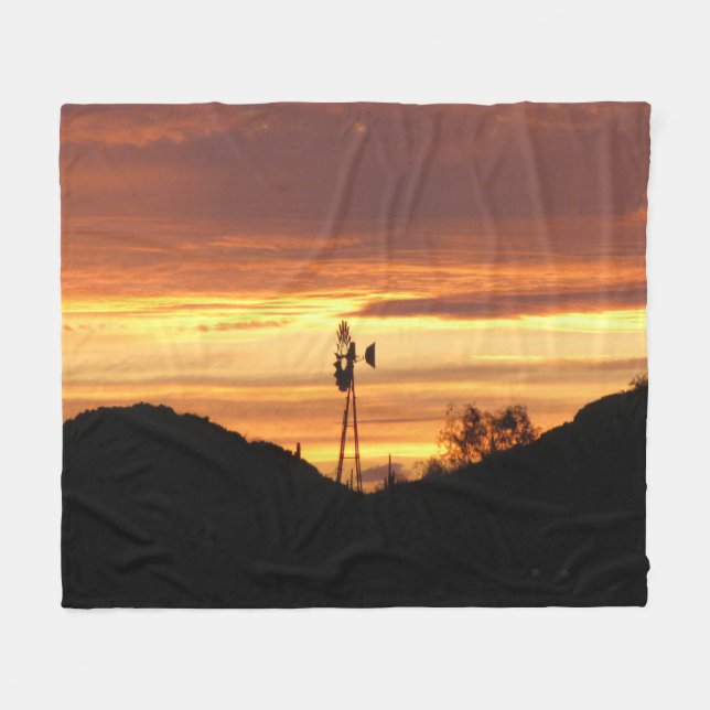 Arizona Sunset Flygtäcke Fleecefilt (Framsidan (Horisontell))