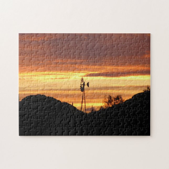 Arizona Sunset Jigszle Puzzle Pussel (Horisontell)