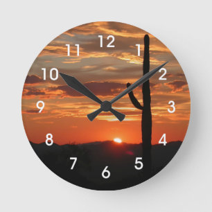 Arizona Sunset Rund Klocka