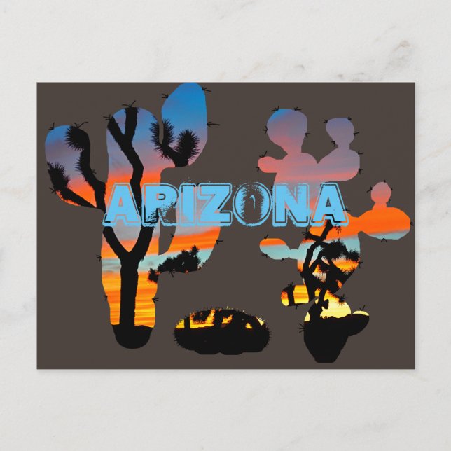 Arizona Sunset Vykort (Framsida)