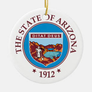 Arizona-tecken Julgransprydnad Keramik