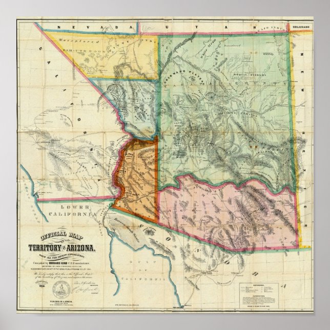 Arizona Territorium Poster (Framsidan)