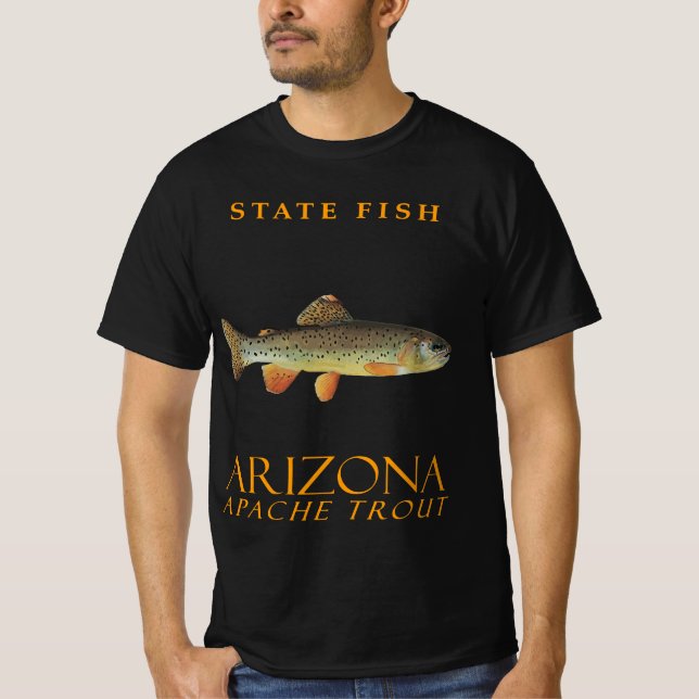 Arizona Territory Fish the Apache Trout T Shirt (Framsida)