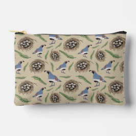 Arizona-Themed Hand-Drawn Gambel's Quail Pattern