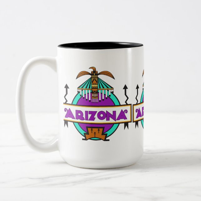 Arizona Thunderbird Shield Två-Tonad Mugg (Vänster)