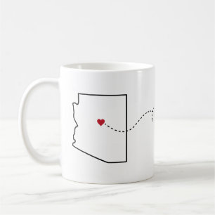 Arizona till Colorado - Heart2Heart Coffee Mugg