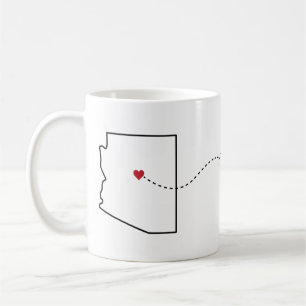 Arizona till Florida - Heart2Heart Coffee Mugg