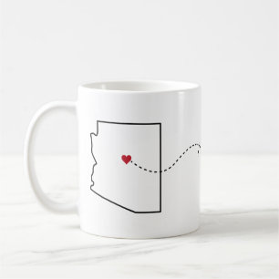 Arizona till New mexico - Heart2Heart Coffe Mugg