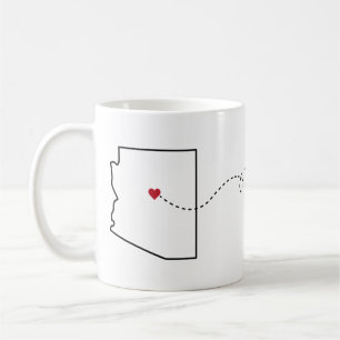 Arizona till Oregon - Heart2Heart Coffe Mugg