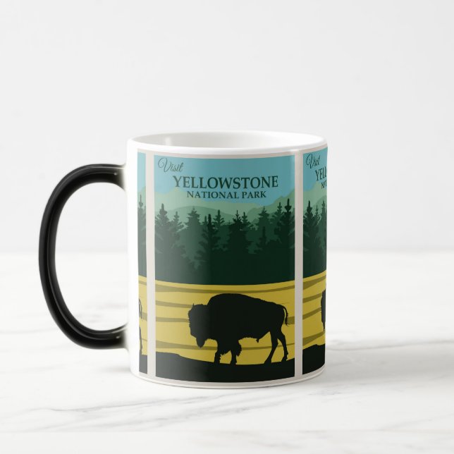 Arizona till Yellowstone: nationalparken Äventyr Magisk Mugg (Vänster)