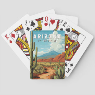 Arizona Travel Art Vintage Casinokort