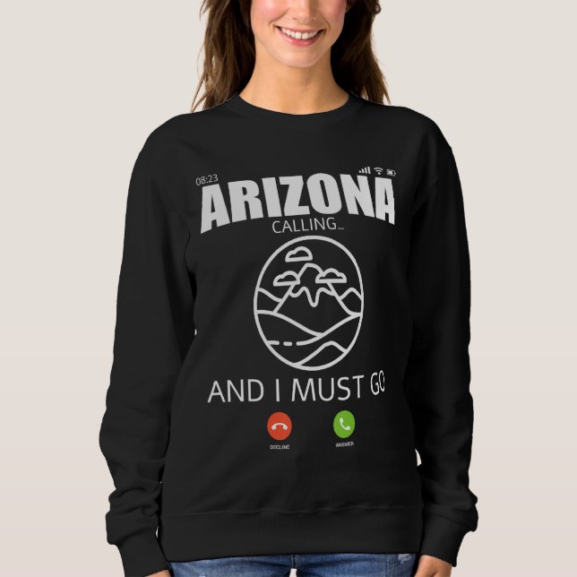 Arizona Travel Camp Vacation Trip Hiking And Backp T Shirt (Framsida)