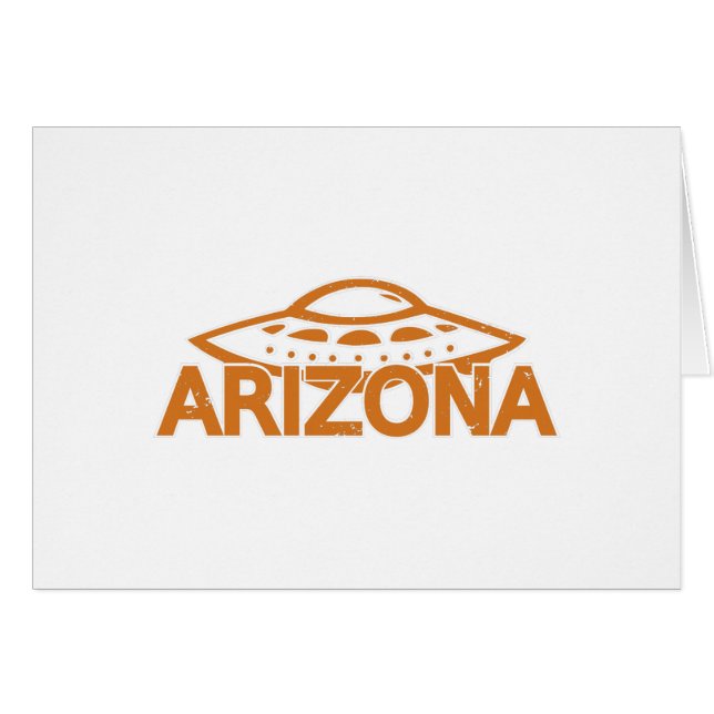 Arizona UFO Hälsningskort (Framsidan Horizontal)