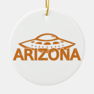 Arizona UFO Julgransprydnad Keramik