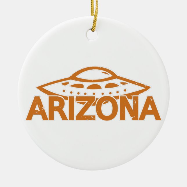 Arizona UFO Julgransprydnad Keramik (Framsidan)